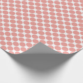 Polka Dots Roze grote stippen Cadeaupapier (Hoek)