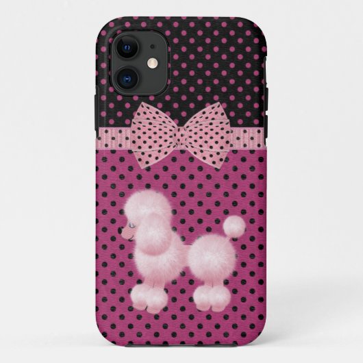 Polka Dots & Roze Roebel iPhone 5 Hoesje (Achterkant)