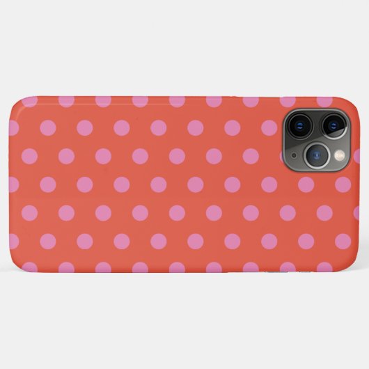 Polka Dots Roze Sinaasappel Case-Mate iPhone Case (Achterkant (horizontaal))