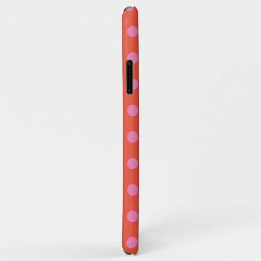 Polka Dots Roze Sinaasappel Case-Mate iPhone Case (Achterkant/rechts)