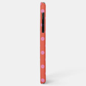 Polka Dots Roze Sinaasappel monogram Case-Mate iPhone Case (Achterkant/links)