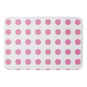  Polka Dots Roze Wit Kleur Retro Classic Badmat