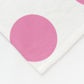  Polka Dots Roze Wit Kleur Retro Classic Fleece Deken (Hoek)