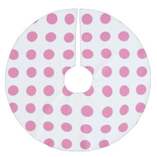  Polka Dots Roze Wit Kleur Retro Classic Kerstboom Rok