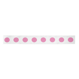 Polka Dots Roze Wit Kleur Retro Classic Satijnen Lint