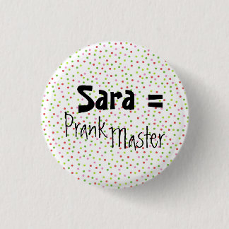 polka dots, Sara = PrankMaster Ronde Button 3,2 Cm