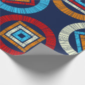 Polka dots seamless pattern. Mosaic of Ethic Figu Cadeaupapier (Hoek)