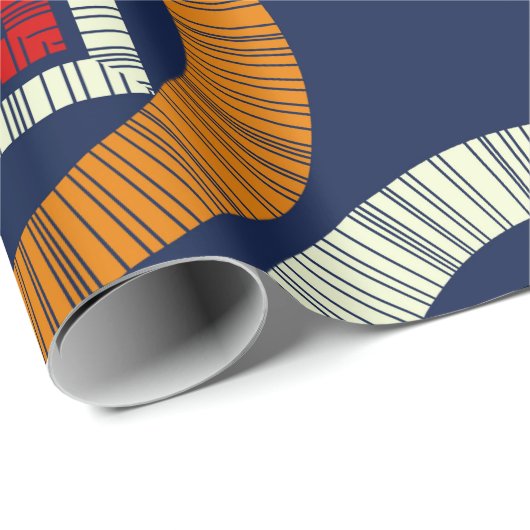 Polka dots seamless pattern. Mosaic of Ethic Figu Cadeaupapier (Rol Hoek)