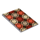 Polka dots seamless pattern. Mosaic of Ethic Figu Notitieboek (Rechterzijde)