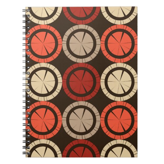 Polka dots seamless pattern. Mosaic of Ethic Figu Notitieboek (Voorkant)