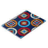 Polka dots seamless pattern. Mosaic of Ethic Figu Notitieboek (Linkerzijde)