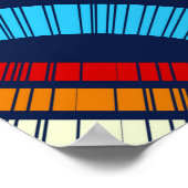 Polka dots seamless pattern. Mosaic of Ethic Figu Poster (Hoek)