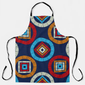 Polka dots seamless pattern. Mosaic of Ethic Figu Schort (Voorkant)