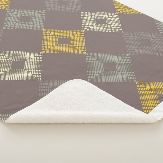 Polka dots seamless pattern. Mosaic of Ethic Figu Sherpa Deken (3/4)