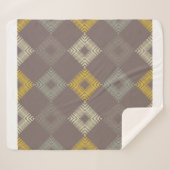 Polka dots seamless pattern. Mosaic of Ethic Figu Sherpa Deken (Voorkant (horizontaal))