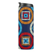 Polka dots seamless pattern. Mosaic of Ethic Figu Thermosbeker (Geroteerd rechts)