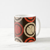 Polka dots seamless pattern. Mosaic of ethnic figu Koffiemok (Voorkant rechts)