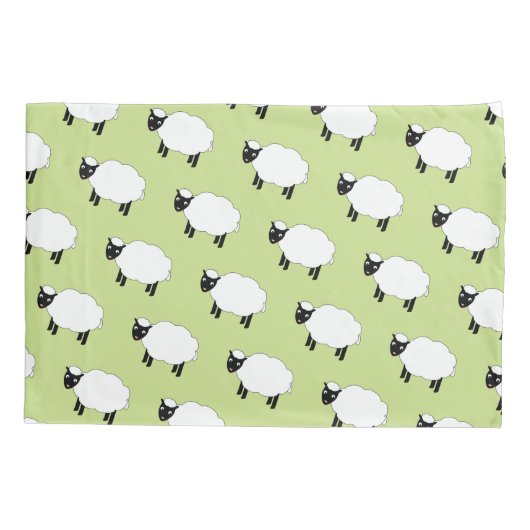 Polka Dots Sheep Kussensloop (Achterkant-Links)