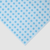 Polka dots sky and light blue dotted Patroon Tissuepapier (Detail)