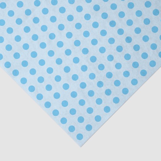 Polka dots sky and light blue dotted Patroon Tissuepapier (Detail)