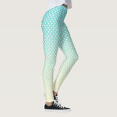 Polka Dots Sky Blue Gradient Leggings (Rechts)