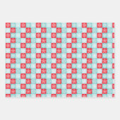 Polka Dots & Snowflakes Inpakpapier Vel (Voorkant 2)