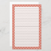 Polka Dots Stationery Briefpapier (Voorkant / Achterkant)