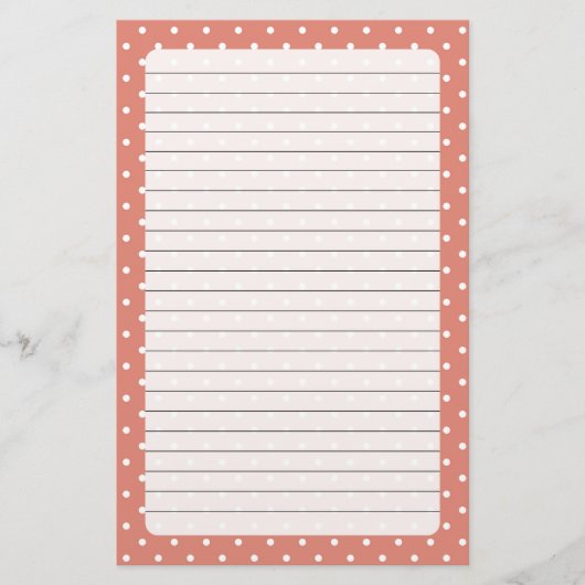 Polka Dots Stationery Briefpapier (Voorkant)