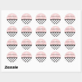 Polka Dots Stickers Monograms Gifts Seals (Vel)