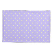 Polka dots & stippen lavender en geel kussensloop (Achterkant)