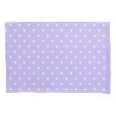 Polka dots & stippen lavender en geel kussensloop (Voorkant)
