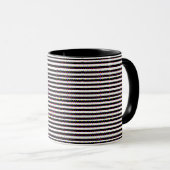 polka dots stripes geometric shapes pattern art mok (Voorkant rechts)