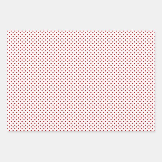 Polka Dots & Stripes Kerstmis Inpakpapier Vel (Voorkant 3)