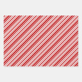 Polka Dots & Stripes Kerstmis Inpakpapier Vel (Voorkant)
