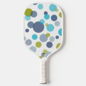 Polka Dots & Stripes Pickleball Paddle Sjabloon (Voorkant)