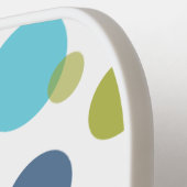 Polka Dots & Stripes Pickleball Paddle Sjabloon (Links Detail)