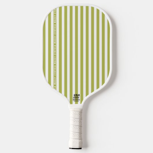 Polka Dots & Stripes Pickleball Paddle Sjabloon (Achterkant)