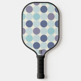 Polka Dots & Stripes Pickleball Paddle Sjabloon