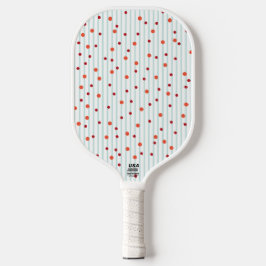 Polka Dots & Stripes Pickleball Paddle Sjabloon