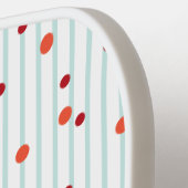 Polka Dots & Stripes Pickleball Paddle Sjabloon (Links Detail)