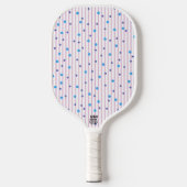 Polka Dots & Stripes Pickleball Paddle Sjabloon (Voorkant)