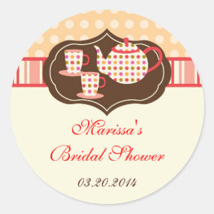 Polka Dots Tea Pot Sticker