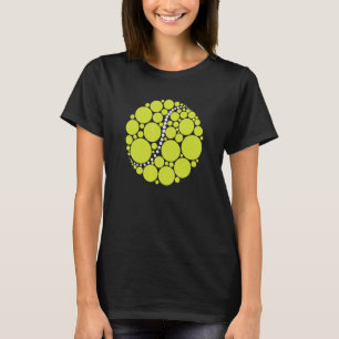 Polka Dots Tennis Internationale Stippen Dag T-shirt