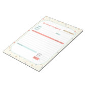 Polka Dots Thema Bestelformulier en Factuur Notiti Notitieblok (Schuin)