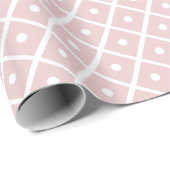 Polka Dots Trend Pastel Kleuren Sjabloon Glanzend Cadeaupapier (Rol Hoek)