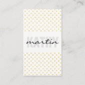 Polka Dots / Trendy Text Overlay Visitekaartje (Voorkant)