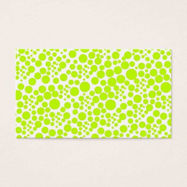 polka dots tupfen punkte pünktchen linien visitekaartjes (Voorkant)