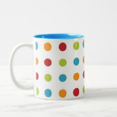 Polka Dots Tweekleurige Koffiemok (Links)