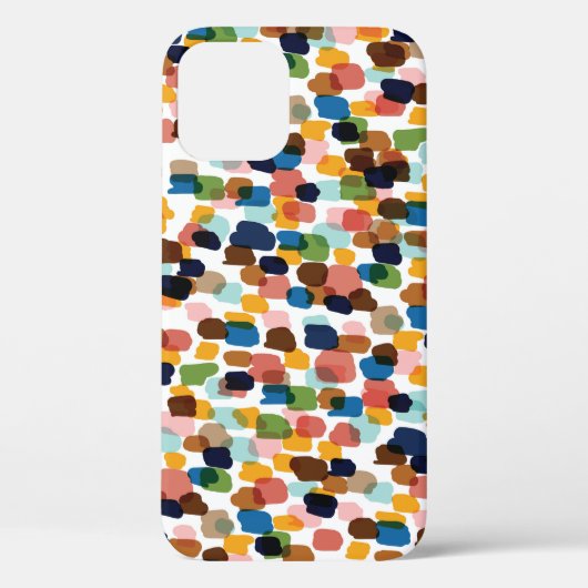 Polka dots: veelkleurige handverf. Case-Mate iPhone case (Achterkant)
