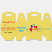 Polka Dots Verjaardagsballonnen Dank u Bedankdoosjes (Ongevouwen)